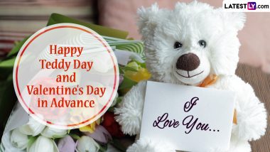 Happy Teddy Day 2024 Greetings and HD Wallpapers: Teddy Bear Images, WhatsApp Messages and Quotes To Celebrate Fourth Day of Valentine's Week