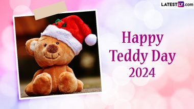 'Happy Teddy Day My Love' Messages for Teddy Day 2024: WhatsApp Stickers, Images, HD Wallpapers and SMS for Fourth Day of Valentine's Week