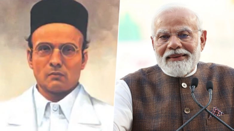 Veer Savarkar Death Anniversary 2026: PM Narendra Modi Pays Tributes to VD Savarkar, Says His Personality and Deeds Continue To Inspire Every Generation