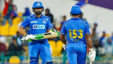 ILT20 Live Streaming in India: Watch Gulf Giants vs MI Emirates Live Telecast of UAE T20 League 2023 Cricket Match