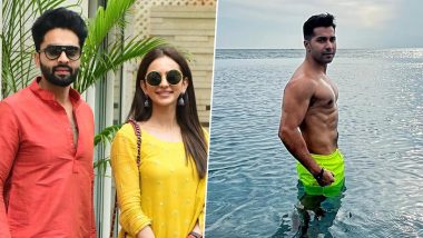 Rakul Preet Singh-Jackky Bhagnani Wedding: Guest Varun Dhawan Enjoys Welcome Drink As He Reaches Goa (View Pic)