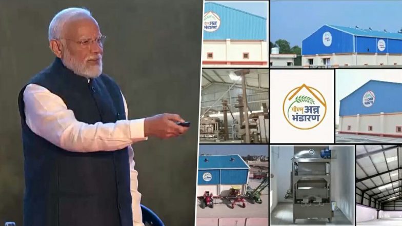 PM Narendra Modi Launches Multiple Initiatives To Strengthen Cooperative Sector at Bharat Mandapam in Delhi (Watch Video)