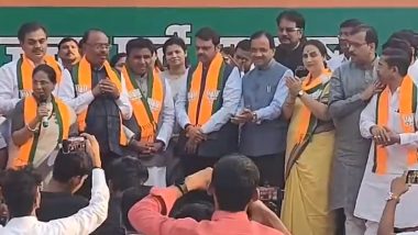 Basavaraj Patil Resigns: Former Maharashtra MLA Quits Congress, Joins BJP in Presence of Dy CM Devendra Fadnavis (Watch Video)