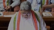 Karnataka Budget 2024&ndash;25: Chief Minister Siddaramaiah Presents His 15th Budget Amidst High Expectations (Watch Video)