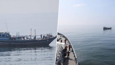 Indian Navy Deploys INS Shivalik for Medical Assistance for Iranian FV With Pakistani Crew in Gulf of Aden (See Pics)