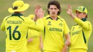 Australia Under-19 Speedster Tom Straker Breaks Kagiso Rabada&rsquo;s ICC U19 World Cup Record, Achieves Feat in AUS U19 vs PAK U19