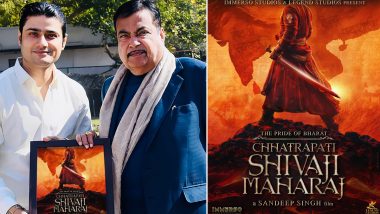The Pride of Bharat – Chhatrapati Shivaji Maharaj: Union Minister Nitin Gadkari Unveils FIRST Look Poster of Sandeep Singh’s Directorial Debut (View Pics)