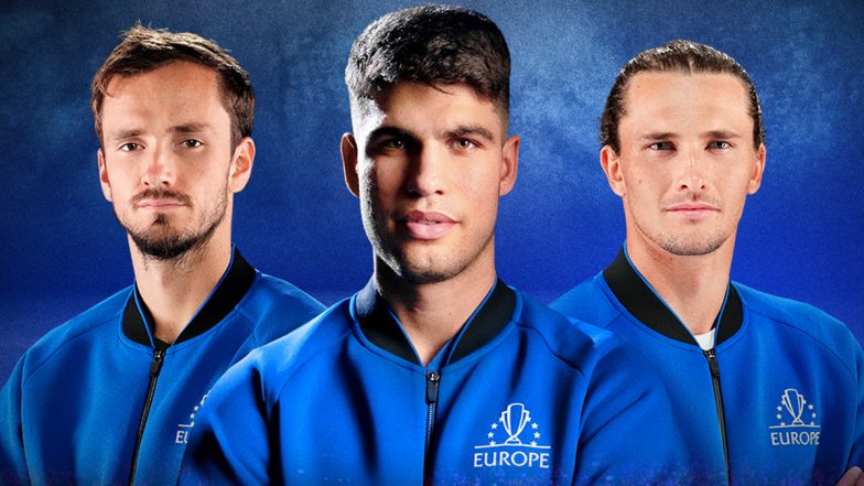 Laver Cup 2024: Carlos Alcaraz, Daniil Medvedev, Alexander Zverev Join Team Europe for Tennis Tournament in Berlin | 🎾 LatestLY