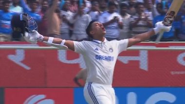 Yashasvi Jaiswal Becomes Third-Youngest Indian to Score Double Hundred in Tests, Achieves Feat During IND vs ENG 2nd Test 2024