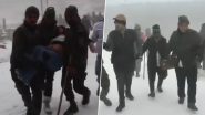 Sikkim: Indian Army Rescues 500 Tourists Stranded Due to Sudden and Heavy Snowfall (Watch Video)