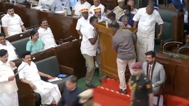 Tamil Nadu Governor RN Ravi Refuses To Read Out Government Speech, Assembly Passes Resolution Declaring Speech Delivered (Watch Video)