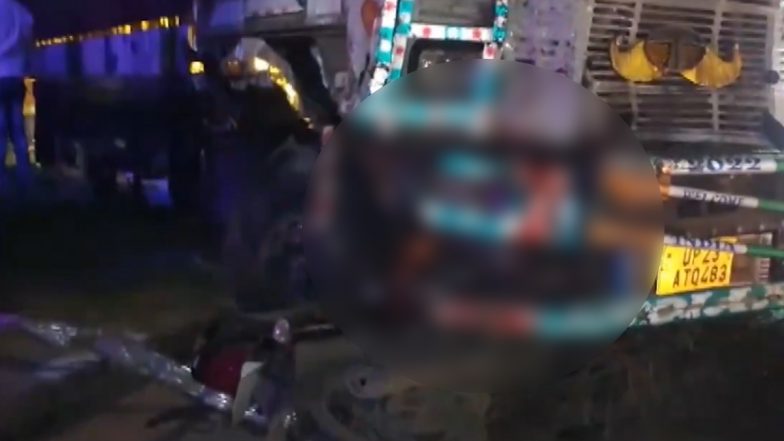 Bihar Road Accident: Nine Killed As Speeding SUV Rams Into Several Vehicles on National Highway in Kaimur; Disturbing Video Surfaces