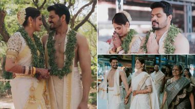 Sudev Nair Ties the Knot With Model Amardeep Kaur Syan in an Intimate Wedding at Guruvayur Temple in Kerala (View Pics)