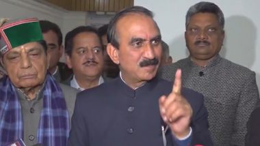 Not Resigned, Congress Government Will Complete Full Five-Year Term, Says Himachal Pradesh CM Sukhvinder Singh Sukhu (Watch Video)