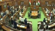 Delhi CM Arvind Kejriwal and AAP MLAs Stand and Salute Party Leader Manish Sisodia in the Assembly (Watch Video)