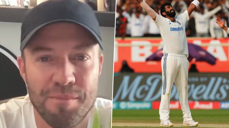 ‘Bumrah Shandar Bowling Karta Hai…’ AB de Villiers Praises Jasprit Bumrah in Hindi, Lauds Fast Bowler’s Performance in IND vs ENG 2nd Test 2024 (Watch Video)