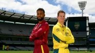 Sports News | Australia Win Toss, Elect to Bowl First Against West Indies in First ODI