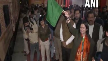 India News | Delhi: Union Minister Meenakashi Lekhi Flags off 'Shri Ramayan Yatra' Tourist Train