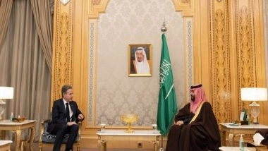 World News | Blinken Meets Saudi Crown Prince, Addresses Humanitarian Needs in Gaza