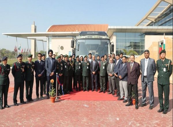 India News | Army Inducts E-buses for Troop Movement Within Delhi-NCR