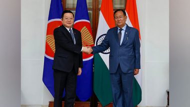 World News | Union Minister Rajkumar Ranjan Hosts ASEAN Secy Gen Kao Kim Hourn at Delhi Meet