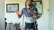 Entertainment News | Hrithik Roshan Shares Picture of Himself in Crutches Post Injury