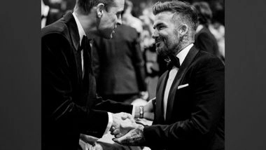 Entertainment News | BAFTA 2024: David Beckham Greets Prince William at Star-studded Ceremony, Pic Goes Viral