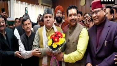 India News | Uttarakhand BJP Chief Mahendra Bhatt Elected Unopposed to Rajya Sabha
