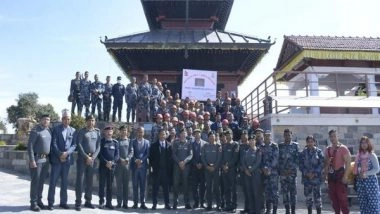 World News | Nepal's Armed Police Force Performs Mock Drill Rescue at an Elevation of 2500 Meters