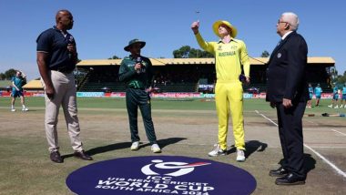 AUS U-19 vs PAK U-19: Australia Win Toss, Opt to Field Against Pakistan in ICC Men’s U-19 World Cup 2024 Semifinal