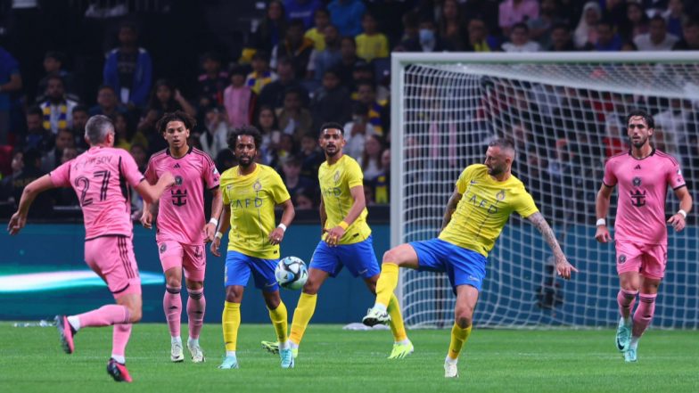 Al-Nassr 6–0 Inter Miami Match Result: Despite Cristiano Ronaldo’s Absence Saudi Giants Register Big Win in Riyadh Season Cup 2024, Lionel Messi Subbed On for Last Seven Minutes