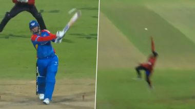 Stunner! Aiden Markram Grabs Sensational One-Handed Diving Catch To Dismiss JJ Smuts During Sunrisers Eastern Cape vs Durban’s Super Giants SA20 2024 Qualifier 1