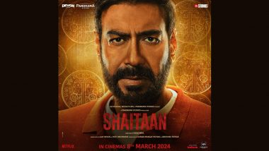 Shaitaan: Ajay Devgn Looks Intense in New Poster From Vikas Bahl’s Supernatural Thriller (View Pic)