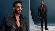 Ajay Devgn Looks Sharp and Dapper in an All-Black Outfit for the Trailer Launch of the Film Shaitaan (View Pics)