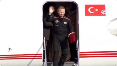Turkiye Hails Its First Astronaut Who Returned From a Three Week Mission to International Space Station (Watch Video)
