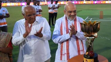 Union Home Minister Amit Shah Inaugurates Gandhinagar Premier League in Ahmedabad