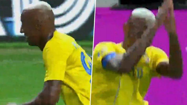 Anderson Talisca Hits Cristiano Ronaldo’s ‘SIUUU’ Celebration After Scoring Hat-Trick in Al-Nassr’s 6–0 Win Over Lionel Messi’s Inter Miami, Video Goes Viral