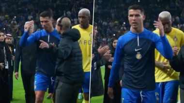 Cristiano Ronaldo’s Heated Reaction After Losing 2-0 to Al-Hilal in Riyadh Season Cup 2024 Final Goes Viral (Watch Video)