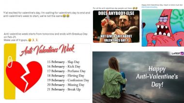 Anti-Valentine Week 2024 Funny Memes & Jokes: Here Comes the Rebellious Cousin of Valentine's Week- Time to Share Hilarious Posts!
