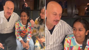 Kaagaz 2: Anupam Kher Shares Heartwarming Video with Satish Kaushik's Daughter Vanshika at the Film's Screening (Watch Video)
