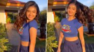 Anushka Sen Nails the Cool and Casual Look in a Cropped Blue Top and Joggers (Watch Video)