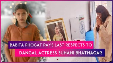 Babita Phogat Pays Last Respects To Dangal Actress Suhani Bhatnagar, Consoles Her Parents At Prayer Meet