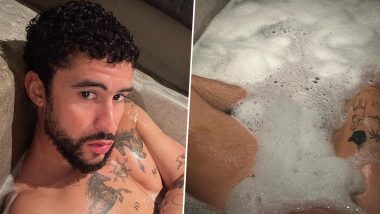 Bad Bunny Shares Bathroom Selfies! Puerto Rican Rapper Flaunts His Lower Body Tattoos While Enjoying Bubble Bath (View Pics)