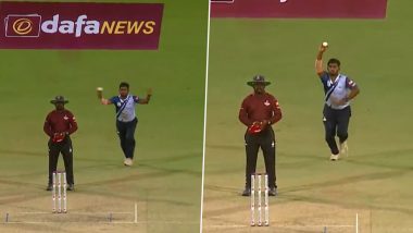 Indian Bowler Balaji K Comes Up With Multiple Bowling Actions During SS Rajan T20 Tournament, Ravi Ashwin Calls Him His ‘New Addiction’ (Watch Video)