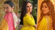Saraswati Puja 2024 Style Guide: 10 Yellow Saree Looks by Bollywood Actresses From Katrina Kaif to Janhvi Kapoor To Wear on Basant Panchami