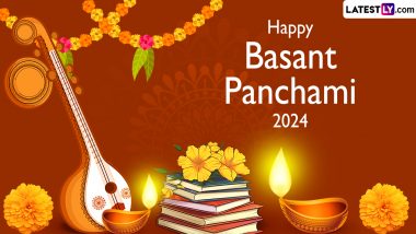 Basant Panchami 2024 Wishes: Greetings, Messages, Quotes, Images and HD Wallpapers To Send to Family and Friends on Saraswati Puja