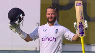 IND vs ENG 3rd Test 2024 Day 2: Ben Duckett Hundred Puts India Under Pressure as England Race to 207/2 at Stumps