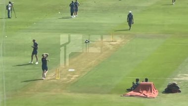 Ben Stokes Spotted Bowling During Practice Session Ahead of IND vs ENG 2nd Test 2024 (Watch Video)