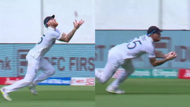 Ben Stokes Takes Incredible Running Catch To Dismiss Shreyas Iyer During IND vs ENG 2nd Test 2024 (Watch Video)