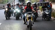 Women Bikers Accompany RCB Team To M. Chinnaswamy Stadium For WPL 2024 Clash Against UP Warriorz
